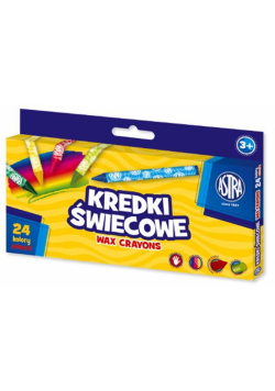 Kredki świecowe okrągłe Astra 24 kolory
