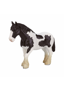 Figurka Koń Szkocki Clydesdale biało-czarny