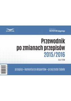 Przewodnik po zmianach przepisów 2015/2016