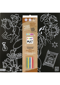 Mata czarna + kreda Western Funny Mat STRIGO