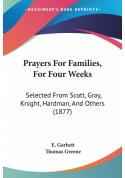 Prayers For Families, For Four Weeks