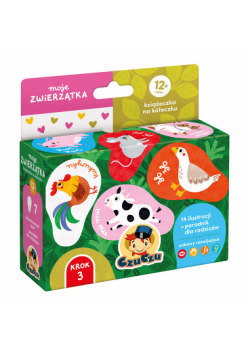 CzuCzu Moje zwierzątka Książeczka na kółeczku dla dzieci 12 mies.+