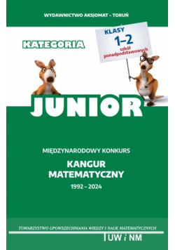 Matematyka z wesołym kangurem Poziom Junior 2024