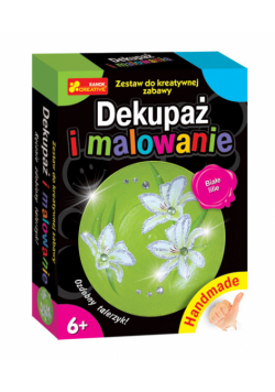 Dekupaż i malowanie Białe lilie