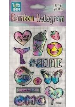 Naklejki rainbow hologram - Selfie STnux
