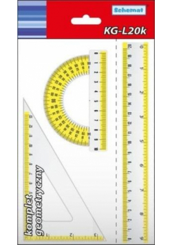 Komplet geometryczny duży kolor