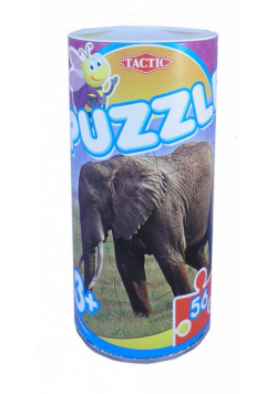 Puzzle w puszce 56 elementów Słoń