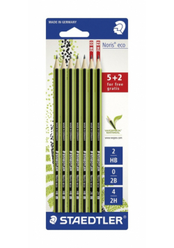 Ołówek Noris eco 5 x HB + 2B i 2H