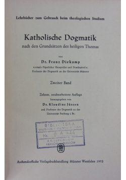 Katholische Dogmatik