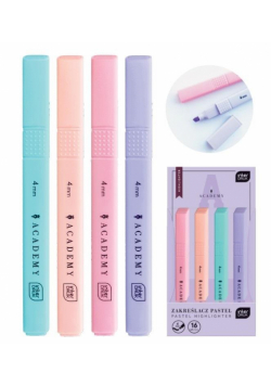 Zakreślacz Academy pastelowy mix (16szt)