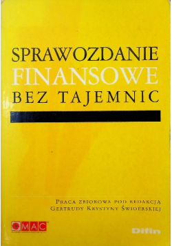 Sprawozdanie finansowe bez tajemnic