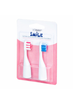 Końcówki do szczoteczki Vitammy Smile 2 sztuki niebiesko-różowe