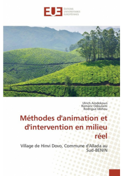 Méthodes d'animation et d'intervention en milieu réel
