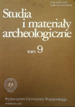 Studia i materiały archeologiczne Tom 9