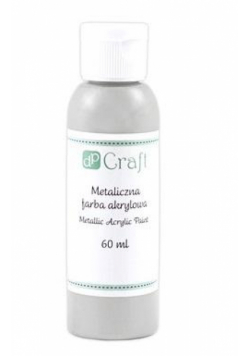 Farba akrylowa metaliczna silver 60ml
