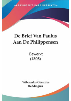 De Brief Van Paulus Aan De Philippensen