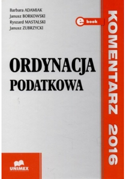 Ordynacja podatkowa Komentarz 2016