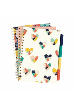 Paczka Kołozeszyt Pukka Pad B5 Project Book Floral Love 3 szt mix