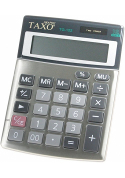 Kalkulator TAXO TG-122 srebrny