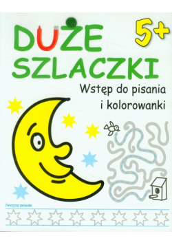Duże szlaczki 5+ Wstęp do pisania i kolorowanki