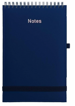 Notes A5 Vivella na spirali z gumką granatowy