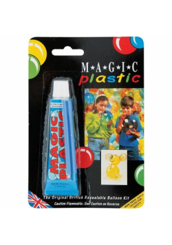 Magiczny Plastik do robienia balonów w tubce niebieski
