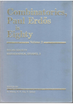 Combinatorics Paul Erdos is Eighty