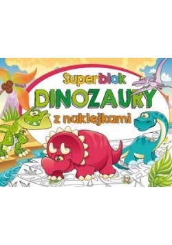 Superblok z naklejkami. Dinozaury