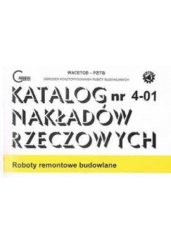 Katalog nakładów rzeczowych nr 4 - 01