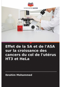 Effet de la SA et de l'ASA sur la croissance des cancers du col de l'utérus HT3 et HeLa