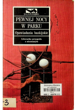 Pewnej nocy w parku Opowiadania baskijskiego