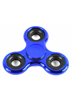 Fidget Spinner stalowy połysk metalic niebieski