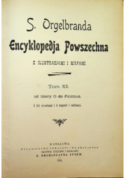Encyklopedja Powszechna Tom XI 1901 r.