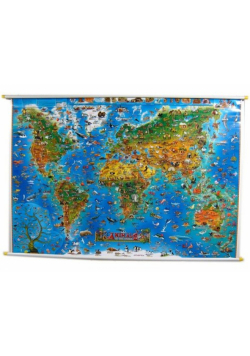Mapa świata dla dzieci. Animals, ExpressMap