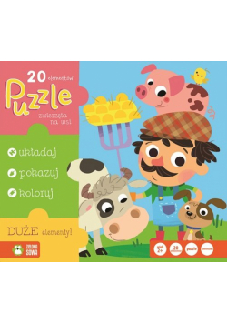 Puzzle 20 elementów Zwierzęta na wsi