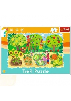 Puzzle ramkowe 15 Ogród TREFL