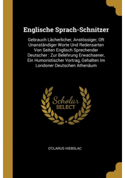 Englische Sprach-Schnitzer