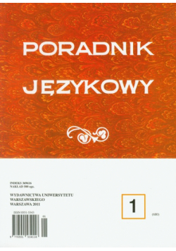 Poradnik Językowy 1/2011
