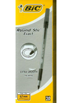 Round Stic Exact Czarny 20 sztuk