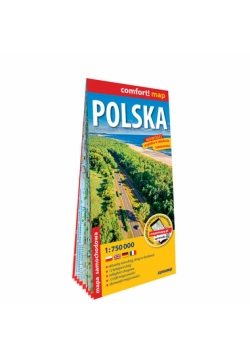 Polska laminowana mapa samochodowa 1:750 000