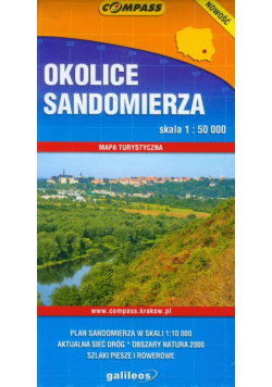 Okolice Sandomierza mapa turystyczna