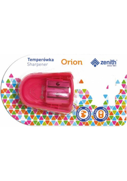 Temperówka Zenith z dwoma otworami Orion - blister mix