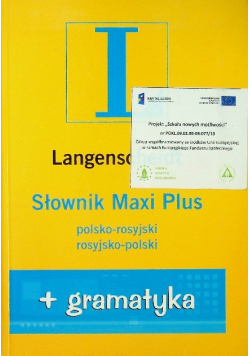 Słownik Maxi PLUS polsko - rosyjski rosyjsko - polski gramatyka