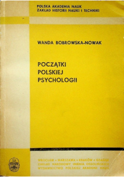 Początki polskiej psychologii
