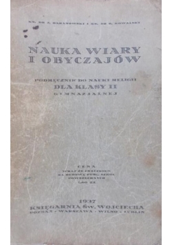 Nauka wiary i obyczajów, 1937 r.