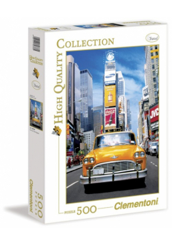 Puzzle Taksówka na czas  Taxi in Time Squere 500