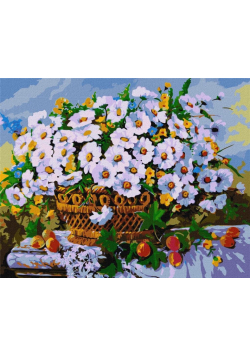 Malowanie po numerach - Letnie kwiaty 40x50cm