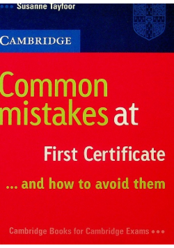 Cambridge common mistakes at first certificate