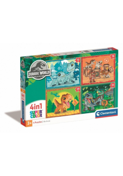 Puzzle 4w1 Super Kolor Jurrasic World
