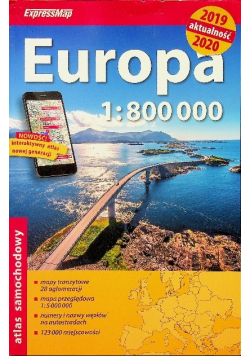 Atlas samochodowy 1 800 000 Europa